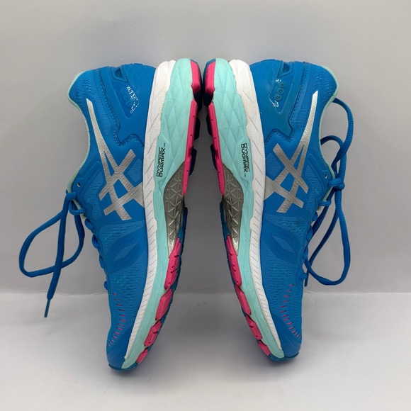 Womens 8 Asics Gel-Kayano 23 Running Shoes Blue T696N Lace Up Low Top - Picture 5 of 9